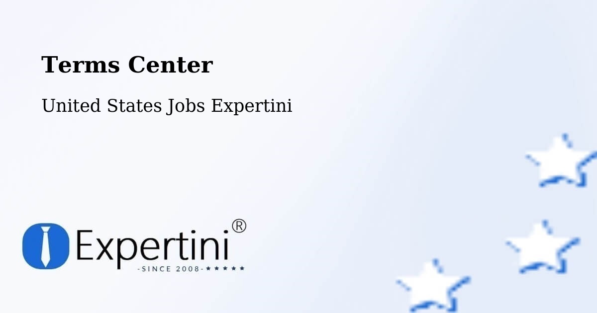 Terms of Service – Rhinelander - United States Jobs Expertini